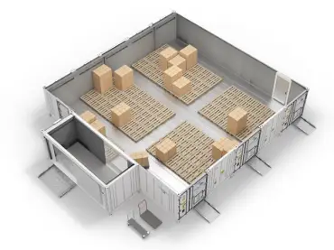 Arctic SuperStore with pallets and connector room