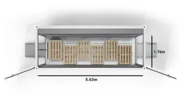 ArcticBlast 10ft Euro Pallets