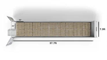 18 US-Pallets in a 40ft Horizon