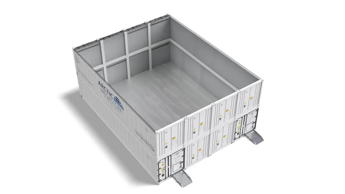 Arctic MegaStore high-capacity modular cold storage solution by TITAN Containers